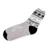 Pánské ponožky zimní s kožíškem a protiskluzem Emi Ross (Balení 1 pár, Varianta 13 (vel.  39-42) šedá světlá)