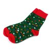 Vánoční ponožky Emi Ross (Balení 1 pár, Varianta 21 (vel. 35-39) červená)