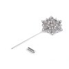 Ozdobný špendlík vločka (Balení 1 ks, Varianta crystal)