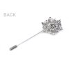 Ozdobný špendlík vločka (Balení 1 ks, Varianta crystal)
