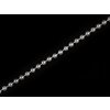 Perlový řetěz Ø4 mm (Balení 24 m, Varianta 2 stříbrná)
