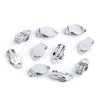 Náušnicové klipsové zapínání s lůžkem 10x18 mm (Balení 50 ks, Varianta platina)