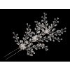 Vlásenka větvička s broušenými korálky (Balení 1 ks, Varianta crystal)