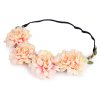 Pružná čelenka do vlasů s květy (Balení 12 ks, Varianta mix variant)