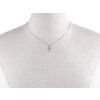 Náhrdelník z nerezové oceli křížek s broušenými kamínky (Balení 1 ks, Varianta stříbrná)