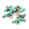 Tyrkysový oceánový jaspis syntetický, minerální korálky Ø8 mm (Balení 12 ks, Varianta 2 tyrkysová)