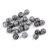Mramor, minerální korálky Ø8 mm (Balení 10 ks, Varianta šedá)