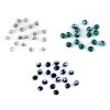 Skleněné korálky broušené ohňovky 8 mm (Balení 20 g, Varianta 4 50720/28701 zelená smaragdová AB)