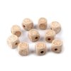 Dřevěné korálky kostka slon, srdce, hvězda 14x14 mm (Balení 10 ks, Varianta 1 přírodní slon)
