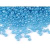 Rokajl 8/0 - 3 mm frosted AB (Balení 50 g, Varianta M166 modrá světlá)
