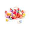 Plastové korálky matné, pogumovaný povrch Ø8 mm (Balení 20 g, Varianta mix)
