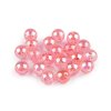 Plastové korálky s AB efektem Ø10 mm (Balení 10 g, Varianta 1 transparent)