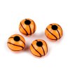 Plastové korálky basketbal Ø11 mm (Balení 20 ks, Varianta oranžová)