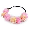 Pružná čelenka do vlasů s květy (Balení 1 ks, Varianta 1 růžová)
