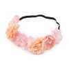 Pružná čelenka do vlasů s květy (Balení 1 ks, Varianta 1 růžová)