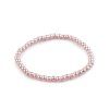 Perlový náramek (Balení 1 ks, Varianta 3 (Ø6 mm) pudrová)