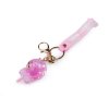 Přívěsek na batoh / klíče s tekutinou a glitry (Balení 1 ks, Varianta 1 růžová sv. lízátko)
