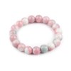 Náramek pružný ze skleněných korálků (Balení 1 ks, Varianta 1 růžová sv.)