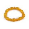 Náramek pružný ze skleněných korálků (Balení 1 ks, Varianta 2 oranžový jantar)