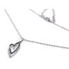 Náhrdelník z nerezové oceli srdce, křízek (Balení 1 ks, Varianta 1 crystal srdce)