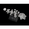 Hřeben do vlasů s broušenými kamínky (Balení 1 ks, Varianta crystal)