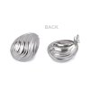 Náušnice z nerezové oceli (Balení 1 pár, Varianta 1 stříbrná)