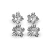 Náušnice z nerezové oceli květy (Balení 1 pár, Varianta 1 stříbrná)