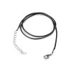 Voskovaná šňůrka s karabinkou z nerezové oceli délka 45 cm (Balení 2 ks, Varianta černá)
