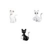 Brož kočka (Balení 1 ks, Varianta 4 bílá perla)