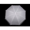 Svatební krajkový vystřelovací deštník (Balení 1 ks, Varianta bílá)