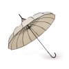 Dámský deštník pagoda s koženou rukojetí (Balení 1 ks, Varianta 2 černá krémová)