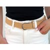 Pásek pružný šíře 3,2 cm unisex (Balení 1 ks, Varianta 3 (109 cm) béžová)