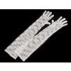 Dlouhé společenské rukavice krajkové (Balení 1 pár, Varianta 3 (50cm) černá)