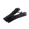 Dlouhé společenské rukavice saténové (Balení 1 pár, Varianta 2 (35 cm) černá)