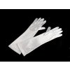 Dlouhé společenské rukavice saténové (Balení 1 pár, Varianta 2 (35 cm) černá)