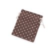 Dárkový pytlík 10x13 cm lněný s puntíky (Balení 1 ks, Varianta 3 hnědá)