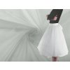 Organza tuhá dekorační (Balení 1 m, Varianta 1 bílá)