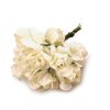 Umělá papírová mini růže na drátku (Balení 1 svaz., Varianta 1 Off White)