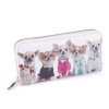 Dámská peněženka pes, kočka 10x19 cm (Balení 1 ks, Varianta 1 bílá)