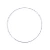 Kovový kruh Ø25 cm lehký hliník (Balení 10 ks, Varianta stříbrná)