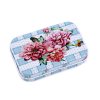 Plechová krabička květy růže (Balení 1 ks, Varianta 19 růžová)