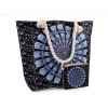 Letní / plážová taška mandala, paisley s taštičkou 39x50 cm (Balení 1 ks, Varianta 2 modrá)