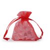 Dárkový pytlík 7x8,5 cm organza (Balení 100 ks, Varianta 3 červená)