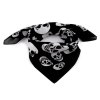 Bavlněný šátek lebky 70x70 cm (Balení 1 ks, Varianta 1 černá)