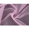 Organza s puntíky (Balení 1 m, Varianta 1 (3) bílá)