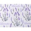 Dekorační látka Loneta levandule (Balení 1 m, Varianta (46) bílá)