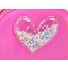 Dívčí peněženka srdce s přesýpacími flitry 10,5x13 cm (Balení 1 ks, Varianta 3 modrá světlá)