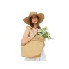 Dámský letní klobouk / slamák a taška sada (Balení 1 sada, Varianta 1 přírodní sv.)