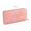 Dámská peněženka 3D květy 9,5x19 cm (Balení 1 ks, Varianta 1 pudrová)