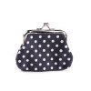 Malá peněženka / mincovka s puntíky, textilní (Balení 1 ks, Varianta 1 pudrová)